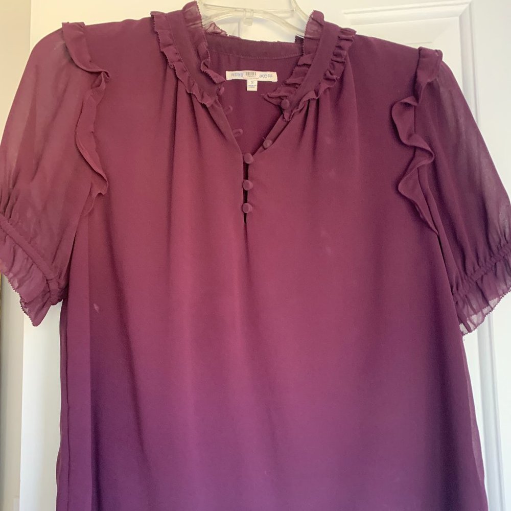 Rebecca Minkoff Plum colored blouse